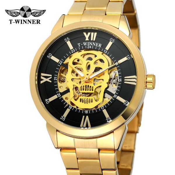 winner brand classic golden skeleton mechanical watch men stainless steel man watch high-grade gift for man shipping, Slivery;brown
winner brand classic golden skeleton mechanical watch men stainless steel man watch high-grade gift for man shipping, Slivery;brown