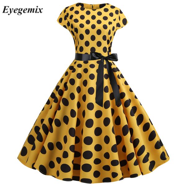 желтый полька dot печати летние платья винтажные женщины свинг rockabilly платье robe femme elegant party plus размер casual midi vestidos, Black;gray
желтый полька dot печати летние платья винтажные женщины свинг rockabilly платье robe femme elegant party plus размер casual midi vestidos, Black;gray