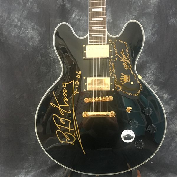 factory custom 6 string hollow body black electric jazz guitar, real picture shooting, rosewood fingerboard musical instrument
factory custom 6 string hollow body black electric jazz guitar, real picture shooting, rosewood fingerboard musical instrument