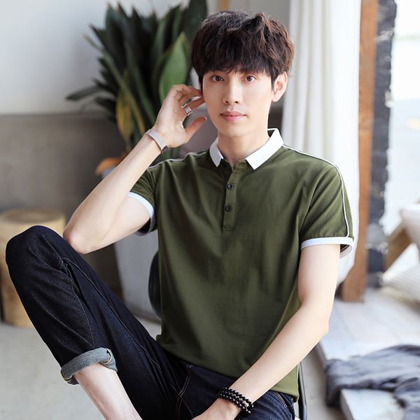 browon 2020 summer mens shirt new casual short sleeve lapel collar slim fit shirt men's clothing, White;black
browon 2020 summer mens shirt new casual short sleeve lapel collar slim fit shirt men's clothing, White;black