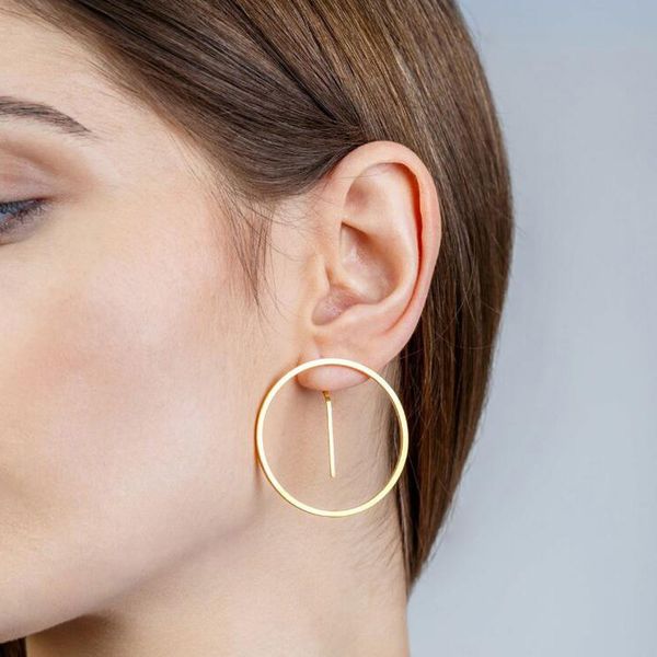 alyxuy 2019 simple korean fashion big round circle hoop earrings for women geometric ear hoops earring brincos jewelry gift, Silver
alyxuy 2019 simple korean fashion big round circle hoop earrings for women geometric ear hoops earring brincos jewelry gift, Silver