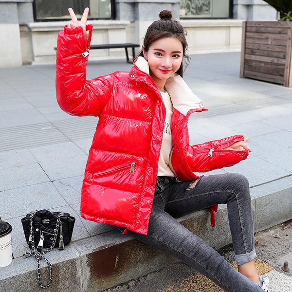 causal short glossy down parkas women winter jacket cotton padded warm thicken stand collar short coats down parkas, Black
causal short glossy down parkas women winter jacket cotton padded warm thicken stand collar short coats down parkas, Black