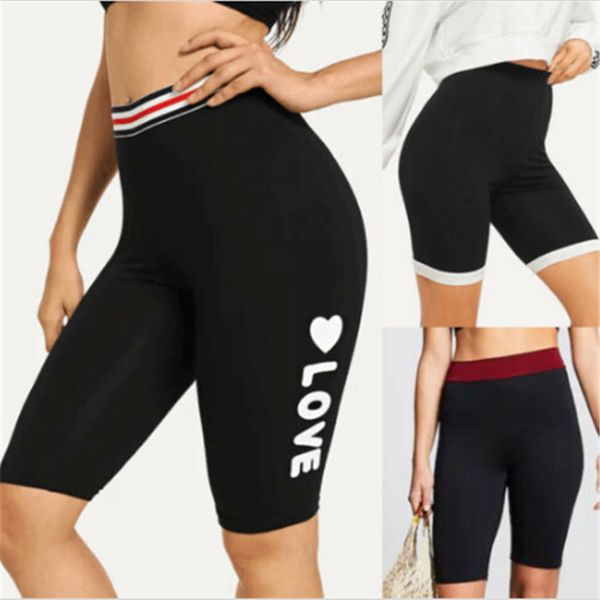 black sports leggings women mid waist knee length yoga sports bottoms female patchwork running gym fitness cycling trousers lady, White;red 
black sports leggings women mid waist knee length yoga sports bottoms female patchwork running gym fitness cycling trousers lady, White;red