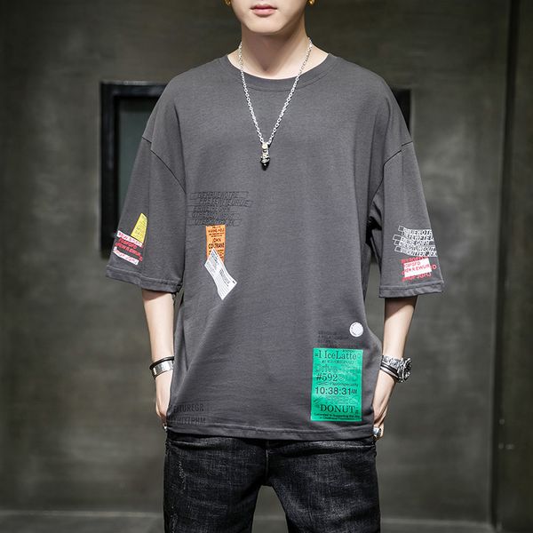 men's short-sleeve t-shirt loose casual male letter print cotton o-neck pullover tee korean fashion hip-hop high street size 3xl, White;black
men's short-sleeve t-shirt loose casual male letter print cotton o-neck pullover tee korean fashion hip-hop high street size 3xl, White;black