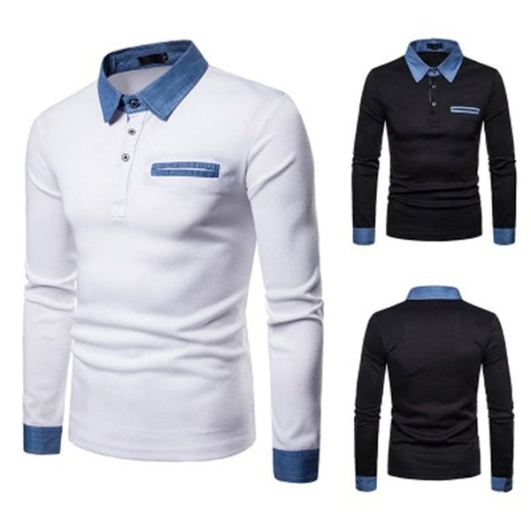 plus size men's tees polos shirt cowboy collar long sleeve casual grey blue cotton man polo shirts autumn winter fitness male pullover, White;black
plus size men's tees polos shirt cowboy collar long sleeve casual grey blue cotton man polo shirts autumn winter fitness male pullover, White;black