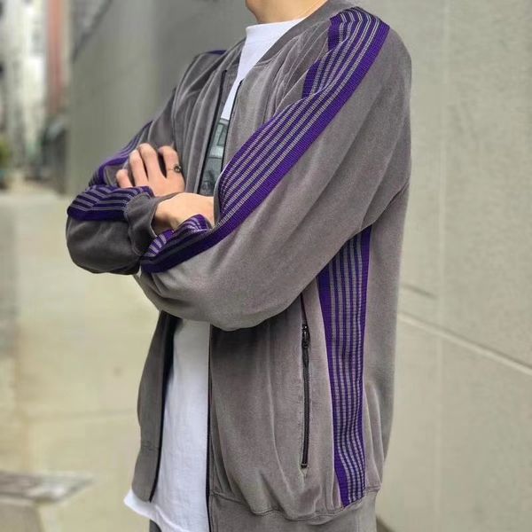 awge needles jacket men women casual striped butterfly embroidery awge jackets streetwear coat, Black;brown
awge needles jacket men women casual striped butterfly embroidery awge jackets streetwear coat, Black;brown