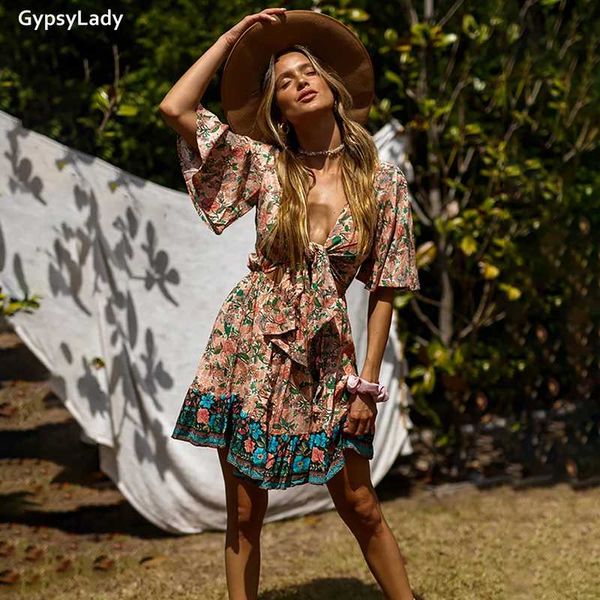 gypsylady vintage floral mini dress boho chic summer dresses for women v-neck lace up bow ladies hippie dress vestidos, Black;gray
gypsylady vintage floral mini dress boho chic summer dresses for women v-neck lace up bow ladies hippie dress vestidos, Black;gray