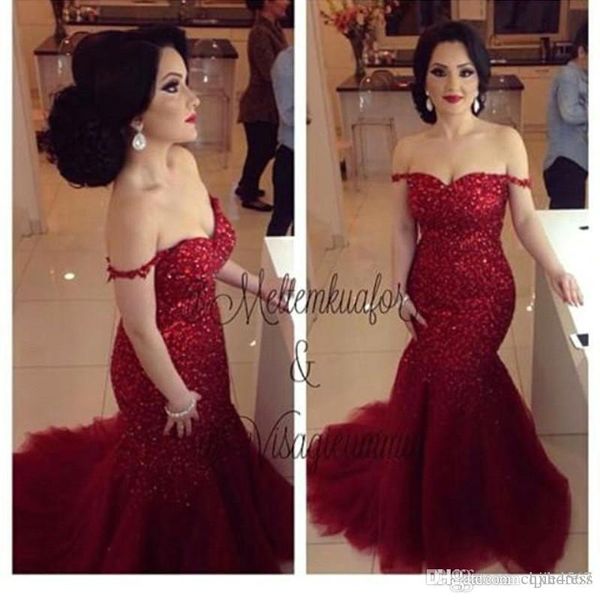 new vestidos mermaid burgundy sequined mermaid prom dresses off the shoulder tulle sweep train long formal dresses evening wear aw362, Black
new vestidos mermaid burgundy sequined mermaid prom dresses off the shoulder tulle sweep train long formal dresses evening wear aw362, Black