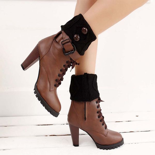 women knit leg warmer short boot cuffs buttons crochet boot socks knitted gaiters for autumn/winter, Black;white
women knit leg warmer short boot cuffs buttons crochet boot socks knitted gaiters for autumn/winter, Black;white