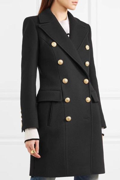 winter new autumn and woman handsome cashmere ladies classic double-breasted wool coat slim woolen overcoats, Black
winter new autumn and woman handsome cashmere ladies classic double-breasted wool coat slim woolen overcoats, Black