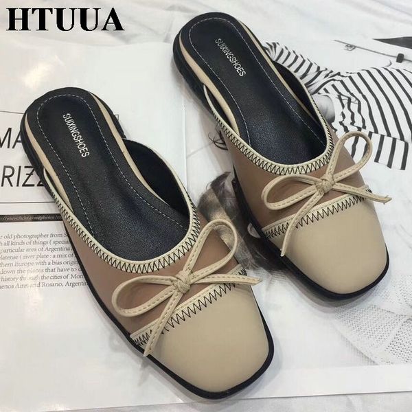 htuua spring summer bow flat mules shoes women slippers splice slip on flats heel slides casual loafers ladies sandals sx2231, Black
htuua spring summer bow flat mules shoes women slippers splice slip on flats heel slides casual loafers ladies sandals sx2231, Black