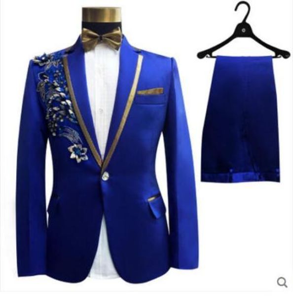 blue mens suits with pants costume embroidery white ivory pink groomsmen groom tuxedos wedding men suit 2 pcs( jacket+pants+tie), White;black
blue mens suits with pants costume embroidery white ivory pink groomsmen groom tuxedos wedding men suit 2 pcs( jacket+pants+tie), White;black