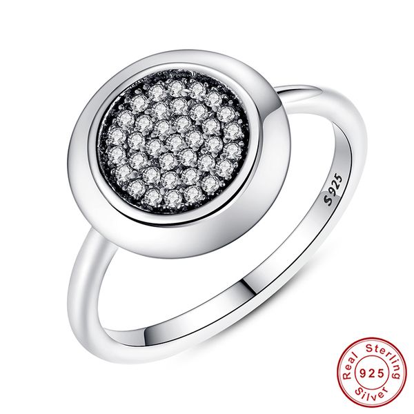 real 925 sterling silver signature pave round ring with clear cubic zirconia compatible with original jewelry 7121 t190624
real 925 sterling silver signature pave round ring with clear cubic zirconia compatible with original jewelry 7121 t190624