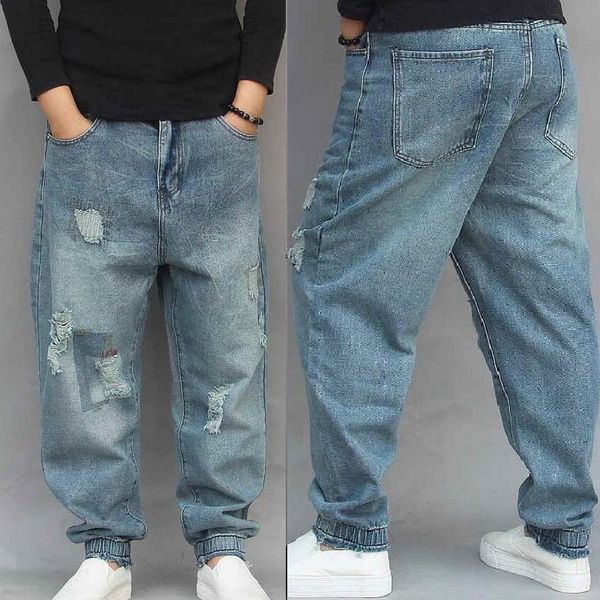 2020 men's hip hop jeans loose harem baggy tapered pants denim trousers fashion men jeans denim pants loose street dance, Blue
2020 men's hip hop jeans loose harem baggy tapered pants denim trousers fashion men jeans denim pants loose street dance, Blue