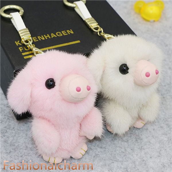 real genuine fur pig piggy toy keyring pompom handbag keychain car phone pandent gift, Silver
real genuine fur pig piggy toy keyring pompom handbag keychain car phone pandent gift, Silver