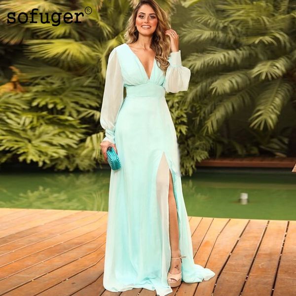 mint green sofuge long sleeve evening dresses pleat chiffon high slit formal party women arabic muslim special occasion, White;black
mint green sofuge long sleeve evening dresses pleat chiffon high slit formal party women arabic muslim special occasion, White;black