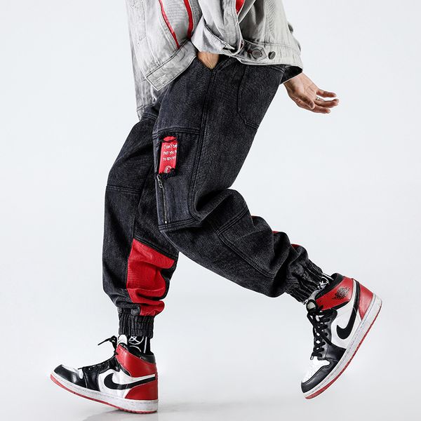 new men hole casual pants loose harem trousers streetwear hip hop joggers sweatpants male, Black
new men hole casual pants loose harem trousers streetwear hip hop joggers sweatpants male, Black
