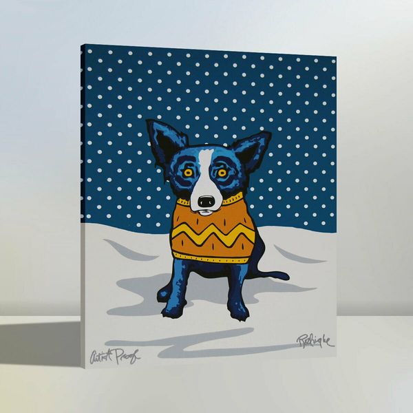high quaity handpainted & hd printed on canvas home art wall decor animals oil painting blue dog10
high quaity handpainted & hd printed on canvas home art wall decor animals oil painting blue dog10