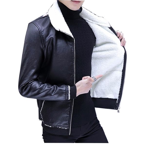 new winter men pu leather jacket thick warm moto biker men coat streetwear male clothes, Black;brown
new winter men pu leather jacket thick warm moto biker men coat streetwear male clothes, Black;brown