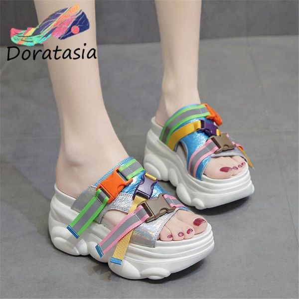 doratasia leisure women paltform slip on chunky heel casual outdoor shoes 2020 slippers women fashion slippers, Black
doratasia leisure women paltform slip on chunky heel casual outdoor shoes 2020 slippers women fashion slippers, Black