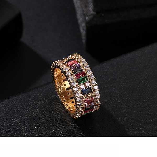 luxury designer ring women 6-9 luxury gold plated rainbow rings micro paved 7 colors flower wedding jewelry wom, Silver
luxury designer ring women 6-9 luxury gold plated rainbow rings micro paved 7 colors flower wedding jewelry wom, Silver