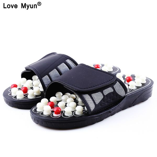 acupoint massage slippers sandal for men feet chinese acupressure therapy rotating foot massager shoes 258, Black
acupoint massage slippers sandal for men feet chinese acupressure therapy rotating foot massager shoes 258, Black