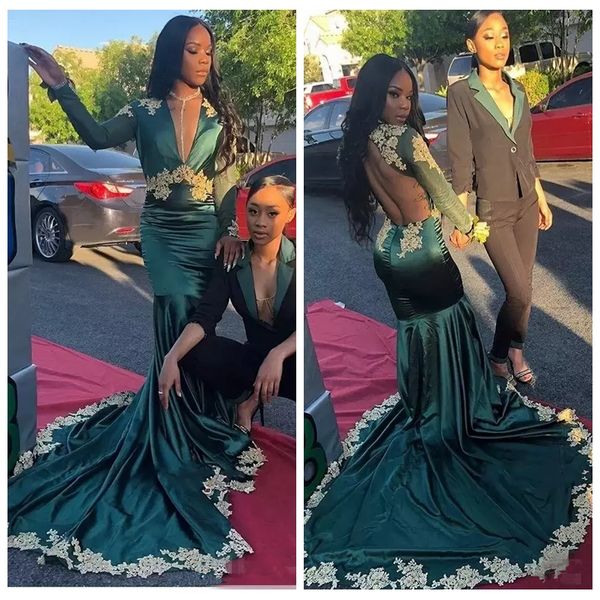 deep v-neck slim prom dresses with gold lace appliques special occasion party gowns 2019 formal ladies evening party gowns cheap, Black
deep v-neck slim prom dresses with gold lace appliques special occasion party gowns 2019 formal ladies evening party gowns cheap, Black