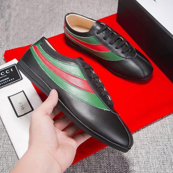 luxury men's sneakers fashion men's casual shoes lace-up basketball running shoes with mens loafers of size38-45, Black
luxury men's sneakers fashion men's casual shoes lace-up basketball running shoes with mens loafers of size38-45, Black