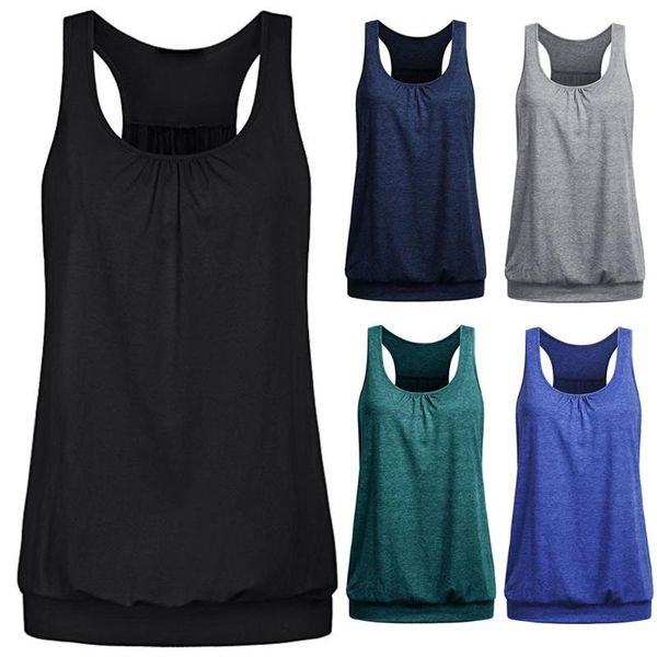 women's tanks & camis tank 2021 summer fashion womens sleeveless round neck wrinkled loose racerback workout blouse roupas feminina si, White
women's tanks & camis tank 2021 summer fashion womens sleeveless round neck wrinkled loose racerback workout blouse roupas feminina si, White