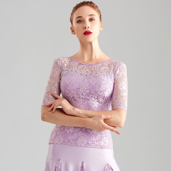 new ballroom dance lace latin blouse standard modern dancer costume performance outfits waltz dancewear short sleeves, Black;red
new ballroom dance lace latin blouse standard modern dancer costume performance outfits waltz dancewear short sleeves, Black;red
