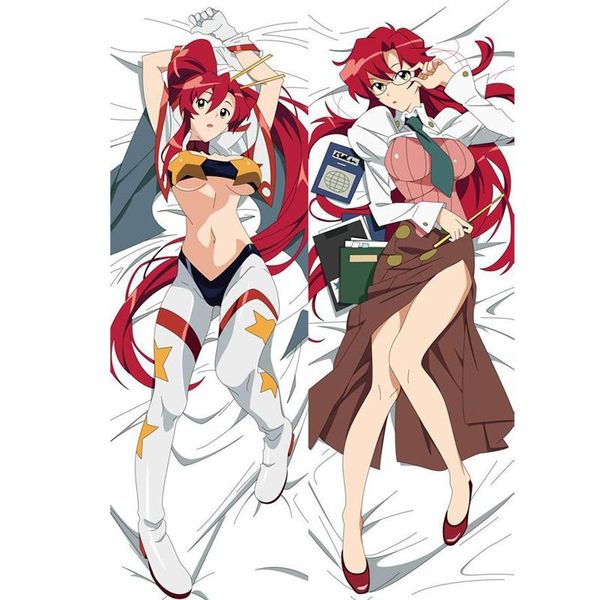 

3d double-sided japan anime tengen a gurren lagann throw otaku dakimakura gifts bedding hugging body pillow case 150x50 cm