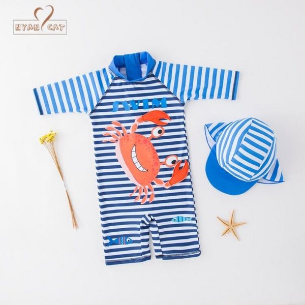 nyan cat swim wear kids boys blue striped crab cartoon swimming bathing clothes infant toddler swimming vacation clothes, Black
nyan cat swim wear kids boys blue striped crab cartoon swimming bathing clothes infant toddler swimming vacation clothes, Black