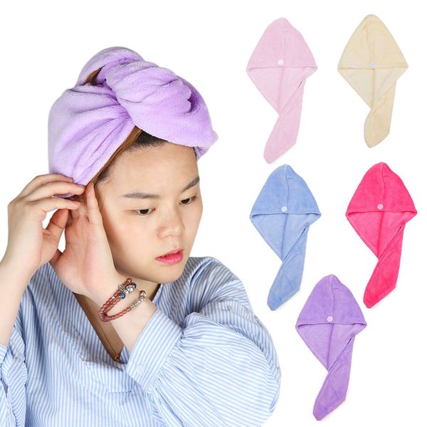 1pc fashion women girls hair dryer towel drying head wrap hat makeup cap quick-dry magical twist turban super absorbent bath
1pc fashion women girls hair dryer towel drying head wrap hat makeup cap quick-dry magical twist turban super absorbent bath