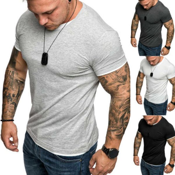 2019 new men slim fit o neck short sleeve fitness muscle tee shirt casual shirts m-2xl, White;black
2019 new men slim fit o neck short sleeve fitness muscle tee shirt casual shirts m-2xl, White;black