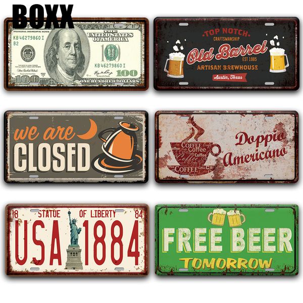 license plate metal wall art tin sign vintage garage home decor beer coffee poster door signs pub bar kitchen wall sticker
license plate metal wall art tin sign vintage garage home decor beer coffee poster door signs pub bar kitchen wall sticker