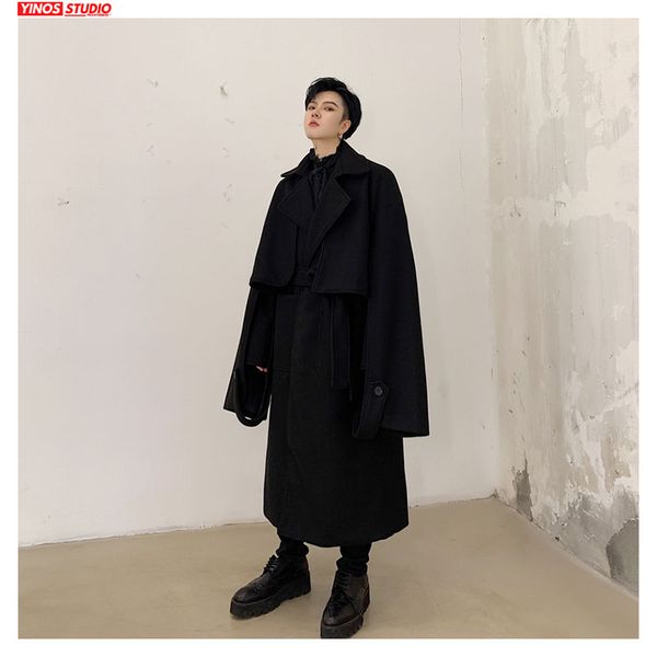 dropshipping 2020 design lapel coats japanese streetwear darkness lengthen trench male solid long sleeve beam waist cloak, Tan;black
dropshipping 2020 design lapel coats japanese streetwear darkness lengthen trench male solid long sleeve beam waist cloak, Tan;black