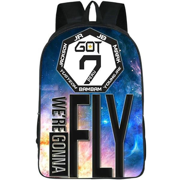 we are gonna backpack got7 day pack cool school bag got 7 packsack picture rucksack sport schoolbag outdoor daypack 
we are gonna backpack got7 day pack cool school bag got 7 packsack picture rucksack sport schoolbag outdoor daypack