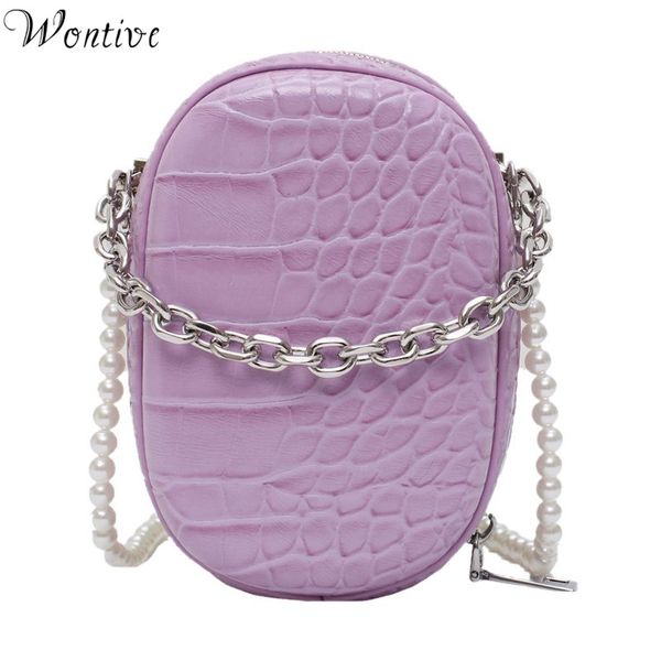 mini small square bag 2020 new quality pu leather crocodile pattern mini square bag simple wild shoulder messenger purses