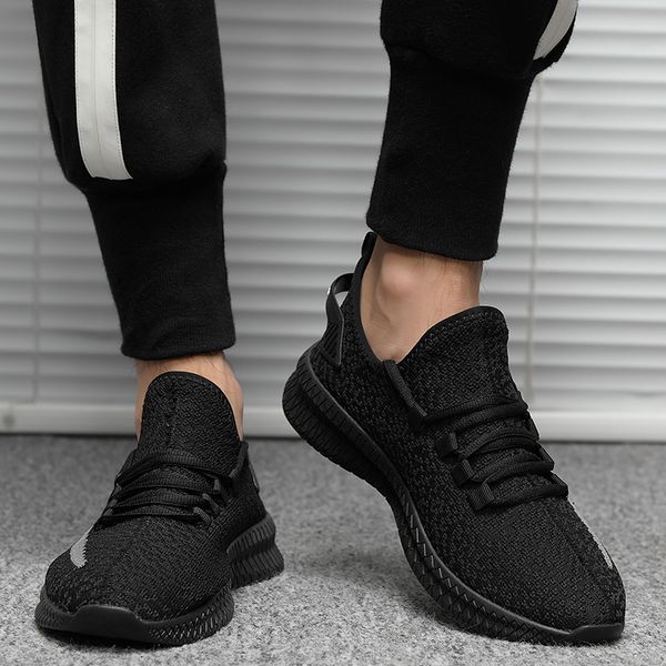 spring men's shoes lace-up sneakers casual breathable air mesh shoes zapatillas hombre men comfortable walking new, Black
spring men's shoes lace-up sneakers casual breathable air mesh shoes zapatillas hombre men comfortable walking new, Black