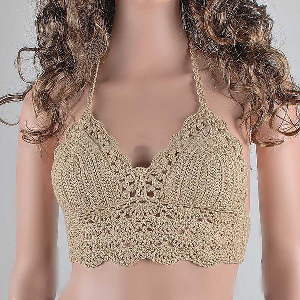 women crochet boho beach crop 2020 summer fashion knitting halter tank cami, White
women crochet boho beach crop 2020 summer fashion knitting halter tank cami, White