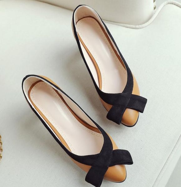 2019 bowknot women's shoes in spring and autumn with new style high heel coarse heel pointed end, Black
2019 bowknot women's shoes in spring and autumn with new style high heel coarse heel pointed end, Black