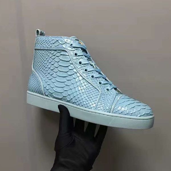 new 2019 krystal sneaker snakeskin red bottom leather premium casual shoes, lace-up flat shoes for both men and women cs02, Black
new 2019 krystal sneaker snakeskin red bottom leather premium casual shoes, lace-up flat shoes for both men and women cs02, Black