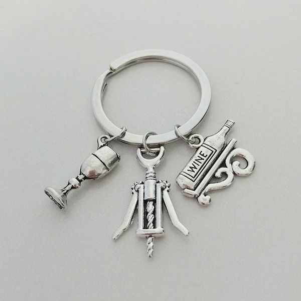 wine lovers friendship red wine opener wine glass accessories alloy keychain combination 3 piece gift bars jewelry, Silver
wine lovers friendship red wine opener wine glass accessories alloy keychain combination 3 piece gift bars jewelry, Silver
