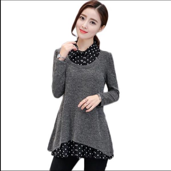 5xl plus size women clothing fashion loose blouses dot polka turn down collar long sleeve faux two piece shirt e49, Black;gray
5xl plus size women clothing fashion loose blouses dot polka turn down collar long sleeve faux two piece shirt e49, Black;gray