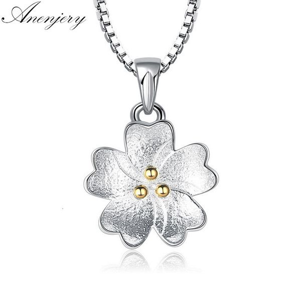 925 sterling silver necklace gold center cheery flower pendant neckace for women gift box chain choker
925 sterling silver necklace gold center cheery flower pendant neckace for women gift box chain choker