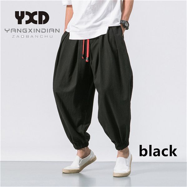 men's pants casual pantalon homme summer harem pant male loose linen man trousers hip hop men streetwear plus size 5xl, Black
men's pants casual pantalon homme summer harem pant male loose linen man trousers hip hop men streetwear plus size 5xl, Black