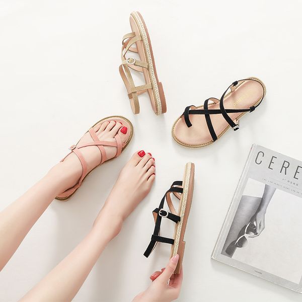 fashion summer wild flat sandals woman shoes lady zapatos de mujer zapatillas platform beach sandal roma spartiate femme, Black
fashion summer wild flat sandals woman shoes lady zapatos de mujer zapatillas platform beach sandal roma spartiate femme, Black
