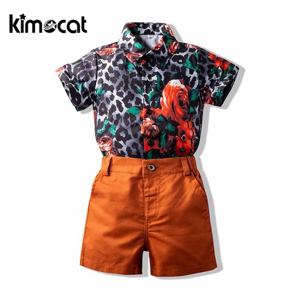 kimocat boys summer suit 2020 new casual cross-border short-sleeved leopard print shirt middle-aged and stylish two-piece sets, White
kimocat boys summer suit 2020 new casual cross-border short-sleeved leopard print shirt middle-aged and stylish two-piece sets, White