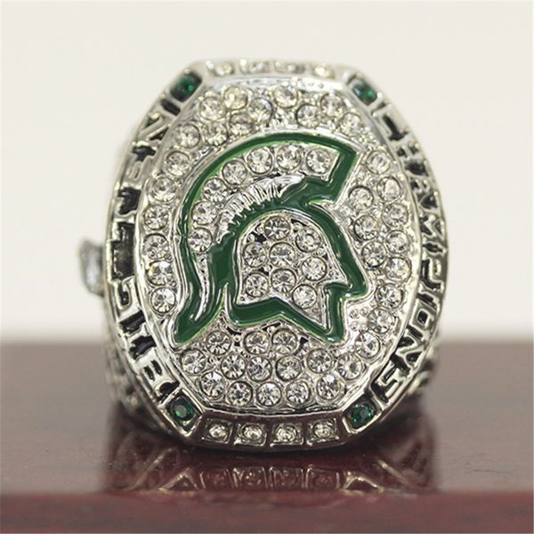 2015 michigan state spartans big ten college championship ring ing, Golden;silver
2015 michigan state spartans big ten college championship ring ing, Golden;silver