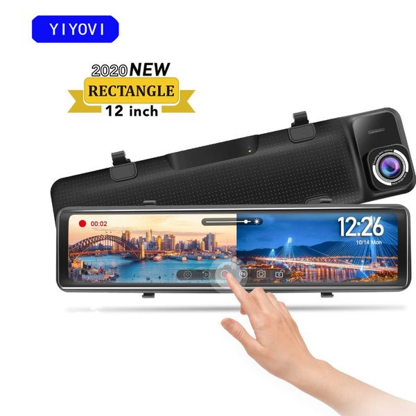dvr car dvr 12 inch stream media rearview mirror 2k night vision video recorder auto registrar with 1080p rear view camera
dvr car dvr 12 inch stream media rearview mirror 2k night vision video recorder auto registrar with 1080p rear view camera